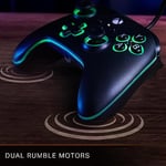 PowerA Lumectra ile Xbox Series X|S için Advantage Kablolu Oyun Kumandası - Siyah