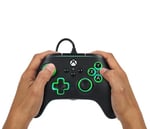 PowerA Lumectra ile Xbox Series X|S için Advantage Kablolu Oyun Kumandası - Siyah