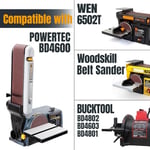 POWERTEC 110150 10 x 91 cm Zımpara Kayışları | 240 Kum Alüminyum Oksit Zımpara Kayışı | Premium Zımpara Kağıdı - 10'lu Paket