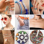 Powmag Boncuk Harfler, 5300 Parça İnci Seti Pastel 3 mm, 14 Renkli Boncuklar, Bilezik, Küpe, El Sanatları, Kendin Yap Kolyeler Yapmak İçin