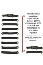 Pratik Ayakkabı Bağcığı Takbırak Bağcık Elastik Klipsli Lastikli Bot Çocuk Ayakkabı Bağcığı