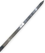 pratikoutdoor 8 Adet Paslanmaz Çelikten (Krom) 3mm Adana Kebab Şiş, Barbekü Kebab Şiş, 2.5cmx60cm