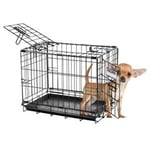 Precision Pet Products İki Kapılı Provalue Tel Köpek Sandığı, 19 İnç, 15 Pound'a Kadar Evcil Hayvanlar İçin, 5 Noktalı Kilitleme Sistemli