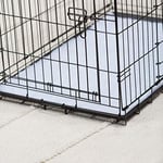 Precision Pet Products İki Kapılı Provalue Tel Köpek Sandığı, 19 İnç, 15 Pound'a Kadar Evcil Hayvanlar İçin, 5 Noktalı Kilitleme Sistemli