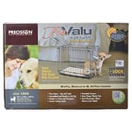 Precision Pet Products İki Kapılı Provalue Tel Köpek Sandığı, 19 İnç, 15 Pound'a Kadar Evcil Hayvanlar İçin, 5 Noktalı Kilitleme Sistemli