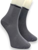 Premium 5 Çift Bambu Kadın Lastiksiz Roll Top Soket Dikişsiz Çorap, İz Bırakmayan ve Sıkmayan 36-40