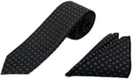 Premium Ahşap Kutulu 2'li Kravat Mendil Set