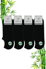 Premium Dikişsiz Bambu Erkek Sneakers Çorap Siyah Görünmez Spor Çorap - 47-50 - 522SYH-47-50