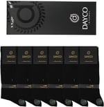 Premium Dikişsiz Klasik Uzun Siyah Yazlık Erkek Bambu Soket Çorap 6lı Hediyelik Kutulu Set - 10124-41-45
