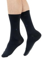 Premium Dikişsiz Yazlık Bambu Çorap 8'li Set Kraft Kutulu 4 Siyah 4 Lacivert - 476-41-45
