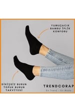 Premium Kadın Bambu Sneaker Görünmez Bilekte Spor Çorap 10 Lu Kutu