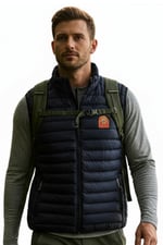 Premium Kalite Regular Lacivert Renk Spor Şık Erkek Şişme Yelek