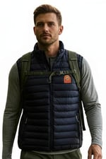 Premium Kalite Regular Lacivert Renk Spor Şık Erkek Şişme Yelek