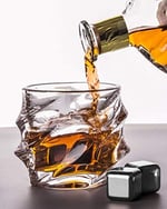 Premium Kristal Viski Bardakları 6'lı Set, Büyük Kurşunsuz Kristal Cam, Tadım Bardakları Scotch Bardakları, Eski Moda Cam, İrlanda Viskisi, Burbon, Tekila İçmek için Bardaklar (Buzdağı, 10 oz)