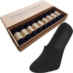Premium Silikon Topuklu Dikişsiz Bambu Erkek Babet Çorap 9 Çift