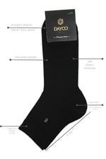 Premium Yazlık Siyah Renk Dikişsiz Erkek Bambu Yarım Konç Çorap 6'lı Set 41-45