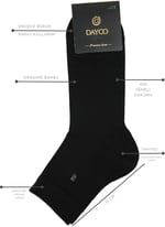 Premium Yazlık Siyah Renk Dikişsiz Erkek Bambu Yarım Konç Çorap 6'lı Set 41-45
