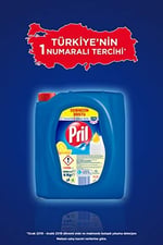 Pril Limon Kokulu Sıvı Bulaşık Deterjanı 1 x 4 KG, Limon 4kg