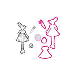 Prima Marketing JN Doll Stamp & Dies-Bunny