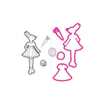 Prima Marketing JN Doll Stamp & Dies-Bunny