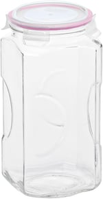 Primanova Glasslock Kare Cam Kavanoz 2000Ml - Seçenekler: 2L, 12.5 cm x 15.5 cm