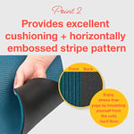 Primasole Yoga Matı - Çevre Dostu Malzeme, 1,3 cm kalınlık, Kaymaz Yoga Pilates Fitness Matı - Evde ve Spor Salonu Kullanımı İçin - 4 Renk Seçeneği - Taşıma Çantası ve Askısıyla Birlikte