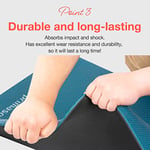 Primasole Yoga Matı - Çevre Dostu Malzeme, 1,3 cm kalınlık, Kaymaz Yoga Pilates Fitness Matı - Evde ve Spor Salonu Kullanımı İçin - 4 Renk Seçeneği - Taşıma Çantası ve Askısıyla Birlikte