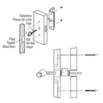Prime-Line E 2103 Silindir Kilidi, 1-1/4 inç, Schlage Şekilli Anahtarlar