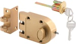 Prime-Line Prime Line U9970 10cm - 0.8cm Brass Diecast Jimmy-Proof Deadlock