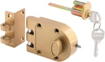 Prime-Line Prime Line U9970 10cm - 0.8cm Brass Diecast Jimmy-Proof Deadlock
