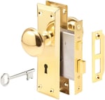 Prime-Line Products E 2293 geçme topuz, cilalı pirinç, kırık antik kilit setlerinin ve daha fazlasının yerine geçmek için mükemmel, 3,5 cm ila 4,5 cm iç kapılar için uygun, x 3,5 cm (tekli paket)