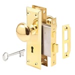 Prime-Line Products E 2293 geçme topuz, cilalı pirinç, kırık antik kilit setlerinin ve daha fazlasının yerine geçmek için mükemmel, 3,5 cm ila 4,5 cm iç kapılar için uygun, x 3,5 cm (tekli paket)
