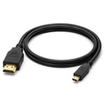 PrimeX PX-1121 Micro HDMI to HDMI Kablo, 1.5 Metre 1080P Full HD Hdmi Görüntü ve Ses Aktarım Kablosu, Micro Hdmi Type-D Kamera Tablet Mini Laptop Raspberry P - Seçenekler: 1.5 Metre, 5 Metre, 10 Metre