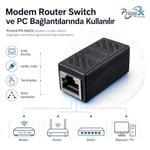 PrimeX PX-HQC6 RJ45 Dişi Dişi Ethernet Ara Aparatı, CAT5E/CAT6 LAN Kablo Birleştirici, Gigabit Network Kablo Uzatma Adaptörü, Modem Router Switch PC İçin RJ45 Dişi Dişi Coupler