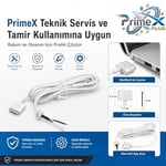 PrimeX PX-MAC2 MagSafe 2 Güç Adaptörü Kablosu, Apple MacBook A1425 A1435 A1465 A1502 Uyumlu, 5 Pin T Stili Manyetik Şarj Tamir Kablosu, 45W 60W 85W Adaptör İçin, 1.8 Metre