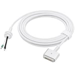 PrimeX PX-MAC2 MagSafe 2 Güç Adaptörü Kablosu, Apple MacBook A1425 A1435 A1465 A1502 Uyumlu, 5 Pin T Stili Manyetik Şarj Tamir Kablosu, 45W 60W 85W Adaptör İçin, 1.8 Metre