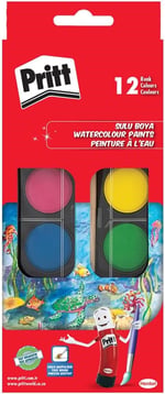 Pritt 12' li Suluboya - Büyük Tablet + Fırça Hediyeli