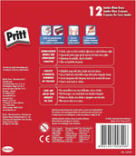 Pritt 12'li Jumbo Üçgen Silinebilir Pastel Boya (Mum Boya) + Silgi ve Kalemtıraş Hediyeli