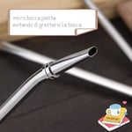 Promar pipet, paslanmaz çelik, 1 adet, el aleti (Yerba Mate Bombilla)