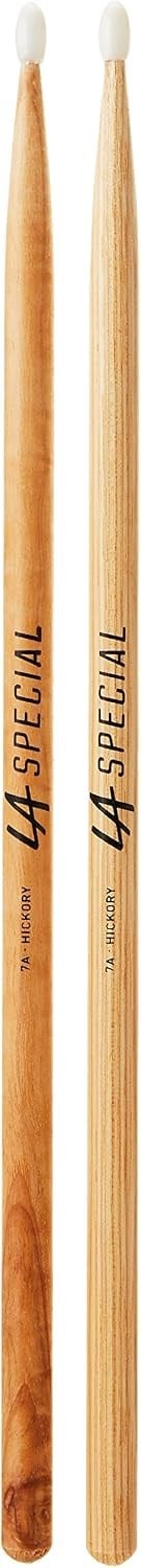 Promark LA Specials davul çubukları,davul çubukları,7A Hickory davul çubukları, oval naylon başlık, üç çift - Seçenekler: 5a, 5b, 7a, Naylon uç, Klasik