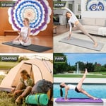 ProsourceFit Ekstra kalın yoga ve pilates matı, yüksek yoğunluklu egzersiz matı, konforlu köpüklü ve taşıma kayışlı