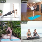 ProsourceFit klasik yoga matı 3 mm kalınlığında, ekstra uzun 183 cm, kaymaz tutuşlu, yoga, pilates ve egzersiz için hafif fitness matı