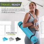 ProsourceFit klasik yoga matı 3 mm kalınlığında, ekstra uzun 183 cm, kaymaz tutuşlu, yoga, pilates ve egzersiz için hafif fitness matı