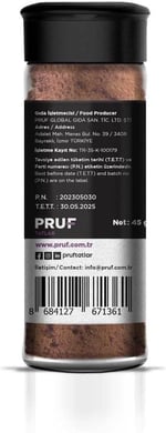 Pruf Fragrant Barbekü Çeşnisi / Fragrant Bbq Seasoning 45Gr. Sağlıklı Cam Şişe