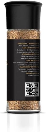 Pruf Kimyon Tane/Cumin Seeds 45 Gr. Sağlıklı Cam Şişe