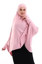 Pudra Hazır Pratik Sultanbaş Tesettür Kollu Penye Sufle Eşarp Hijab