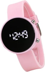 Pudra Pembe Led Büyük Kız Çocuk Kol Saati ST-304040
