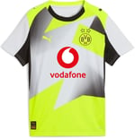 Puma Borussıa Dortmund 25/26 Genç Deplasman Forması,Silver Mist-Yellow Alert 11-12 Yaş