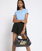 Puma Core Up Hobo SİYAH Kadın Omuz Çantası SİYAH Tek Ebat