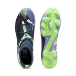 PUMA Erkek/Unisex FUTURE 7 MATCH FG/AG-Gray Skies-PUMA White-Fizzy Apple Mid Boot 40